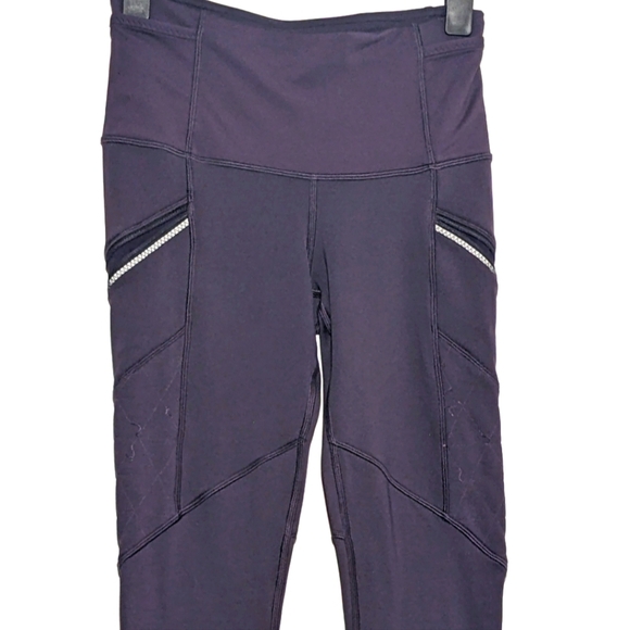 Lululemon Toasty Tech Legging Cyber Purple ZIP Pocket High Waist Size 4 - Picture 9 of 9